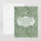 Carte Postale Motif Marigold - William Morris (Devant / Derrière)