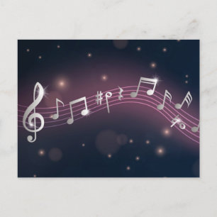 Carte Postale Motif musical