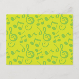 Carte Postale Motif musical