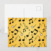 Carte Postale Motif musical (Devant / Derrière)