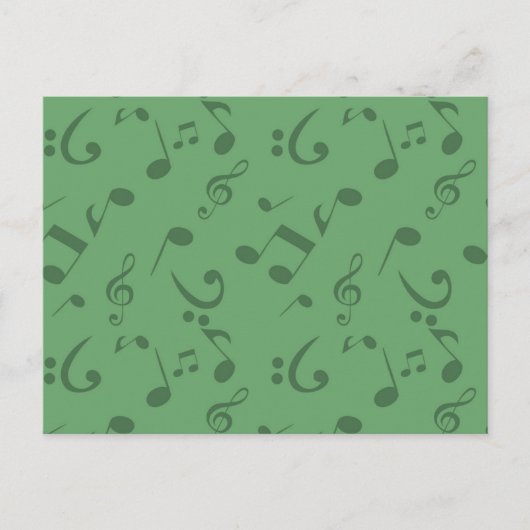 Carte Postale Motif musical (Devant)