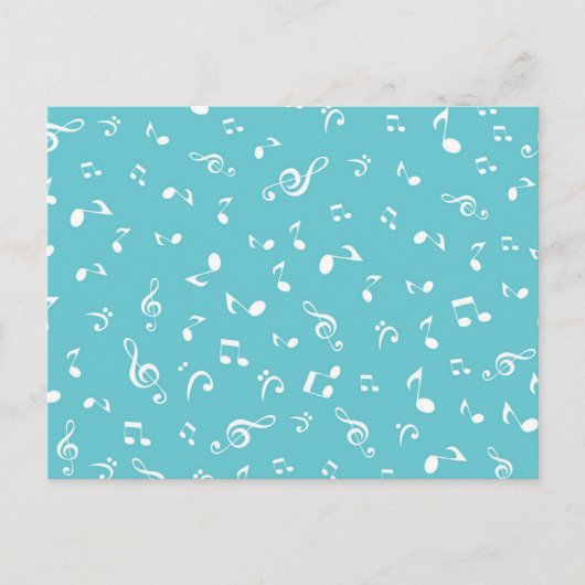 Carte Postale Motif musical (Devant)