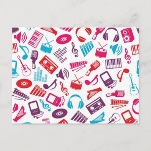 Carte Postale Motif musical