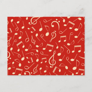 Carte Postale Motif musical