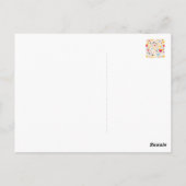 Carte Postale Motif Musical en Abstrait (Dos)