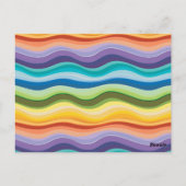Carte Postale Motif Ondulations Multicolores 2 (Dos)