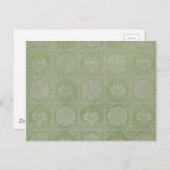 Carte Postale Motif ornemental vert (Devant / Derrière)