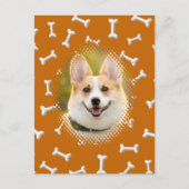 Carte Postale Motif osseux Chien Frame Art (Devant)