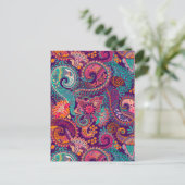 Carte Postale Motif Paisley (Debout devant)