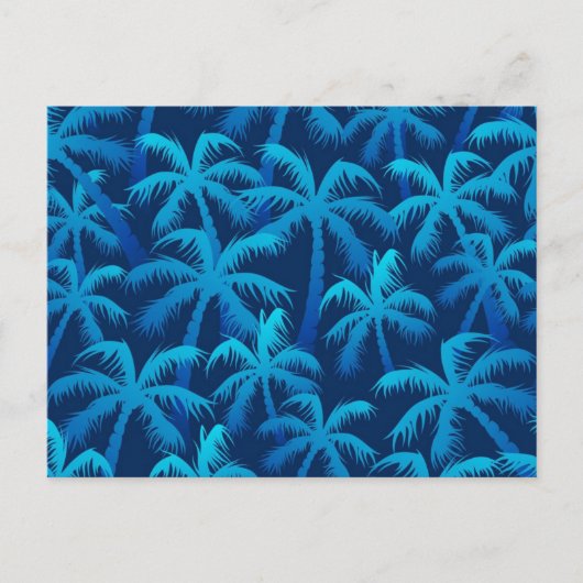 Carte Postale Motif palmier (Devant)