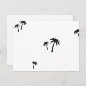 Carte Postale Motif palmier (Devant / Derrière)
