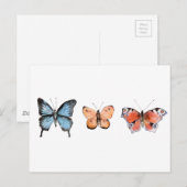 Carte Postale Motif papillon (Devant / Derrière)