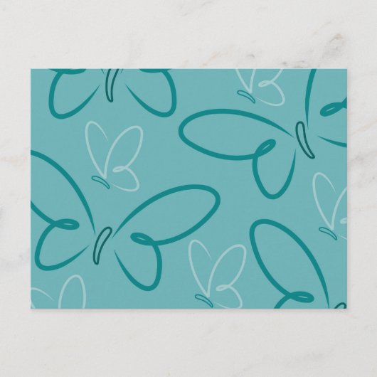 Carte Postale Motif papillon (Devant)
