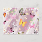 Carte Postale Motif papillon 7 (Dos)