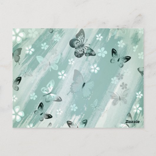 Carte Postale Motif papillon 9 (Dos)