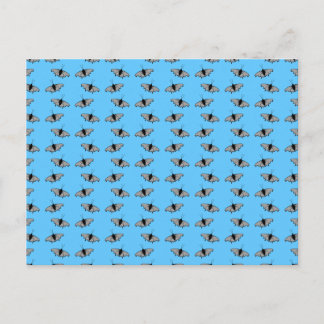 Carte Postale Motif papillon. Bleu.