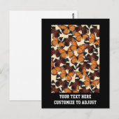 Carte Postale motif papillon Brown (Devant / Derrière)