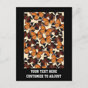 Carte Postale motif papillon Brown