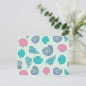 Carte Postale Motif Pastel Seashell (Debout devant)