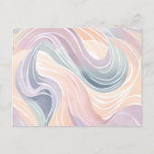 Carte Postale Motif Pastel Swirl | Aquarelle claire couleur (Devant)