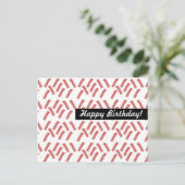 Carte Postale Motif personnalisé pour anniversaire et toute occa (Debout devant)