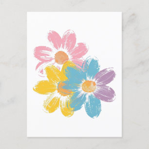 Carte Postale Motif pétale Fleur Petit