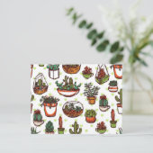 Carte Postale motif plante (Debout devant)