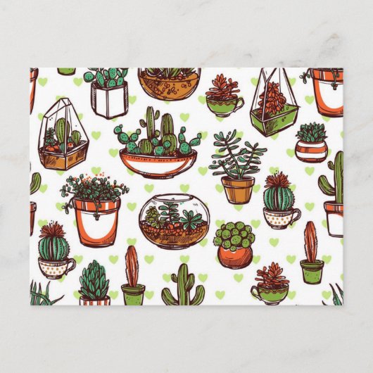 Carte Postale motif plante (Devant)