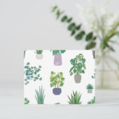 Carte Postale motif plante (Debout devant)