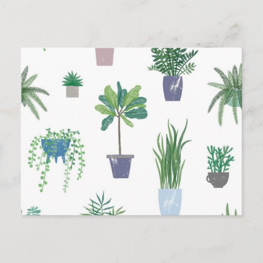 Carte Postale motif plante (Devant)