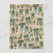 Carte Postale Motif Plante Pot (Devant)