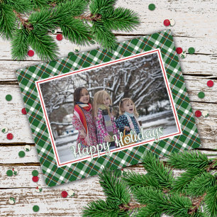 Carte Postale Motif plat classique rouge bleu bleu blanc