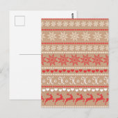 Carte Postale Motif populaire de Noël (Devant / Derrière)