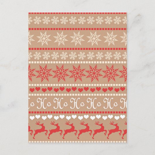 Carte Postale Motif populaire de Noël (Devant)