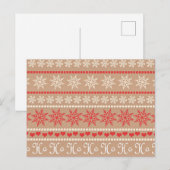 Carte Postale Motif populaire de Noël (Devant / Derrière)