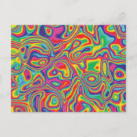 Motif psychédélique d'huile arc-en-ciel