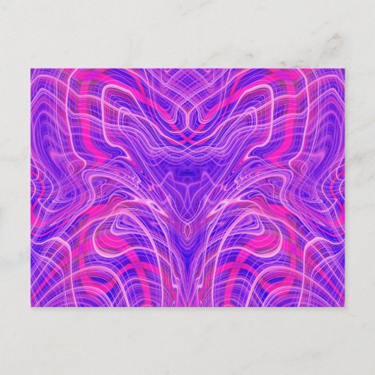 Carte Postale Motif psychédélique violet (Devant)
