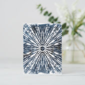 Carte Postale Motif radial Indigo Ink (Debout devant)