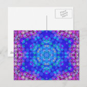 Carte Postale Motif radial psychédélique : (Devant / Derrière)