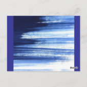 Carte Postale motif rayé à points bleus et violets (Dos)