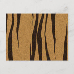 Carte Postale Motif Rayures de Tigre