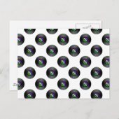 Carte Postale Motif record Vinyl Rocks (Devant / Derrière)