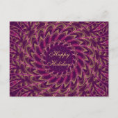 Carte postale Motif Red Purple Gold Design (Devant)