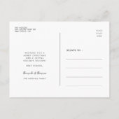 Carte Postale Motif rétro du milieu du siècle Joyeux Noël (Dos)