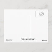 Carte Postale motif rétro jaune carré Art déco (Dos)