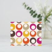 Carte Postale motif rétro MOD des années 60 (Debout devant)