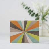 Carte Postale Motif Retro Starburst (Debout devant)