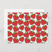 Carte Postale Motif sans couture de fruits | Motif de surface de (Devant / Derrière)