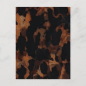 Carte Postale Motif sans fil Tortoiseshell, Chic TortoiseShell (Devant)