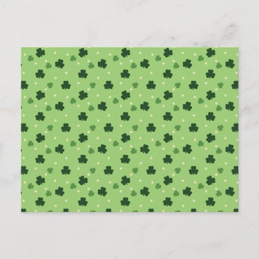 Carte postale Motif shamrock (Devant)